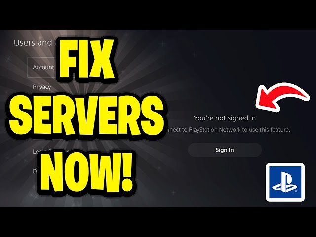 How To FIX PlayStation Servers Down NOW! (PSN SERVERS NOT WORKING TODAY)