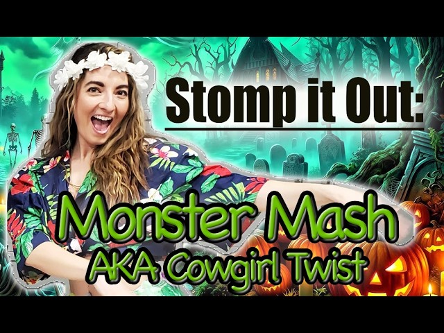 Monster Mash AKA Cowgirl Twist Line Dance to Music