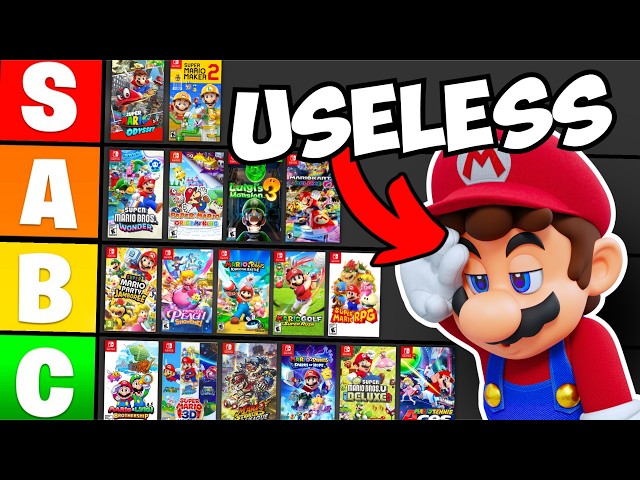 Ranking EVERY Mario Game on Switch!