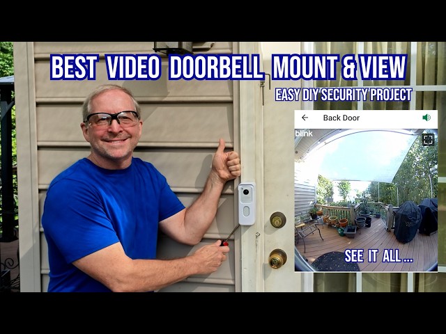 EASY Video Doorbell Install: Get the BEST View (No Damage Mount!)