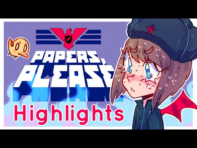 【ENVtuber】Lera being a horrible employee and parent in Papers Please【stream highlights】