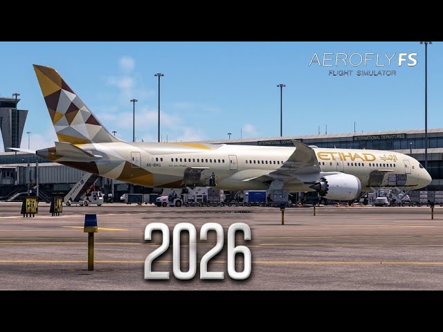 Abu Dhabi to Rome Full Flight || Etihad Airways Boeing 787 || Aerofly FS Global || Part-1