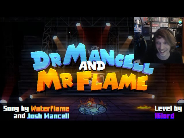 NEW GEOMETRY DASH LEVEL! Dr. Mancell and Mr. Flame comes to GD!