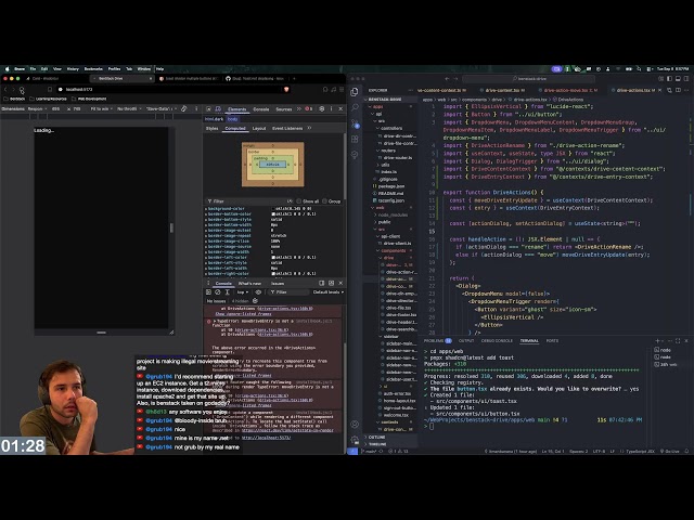 Day 145 learning web dev: Building a Google Drive clone (no AI)