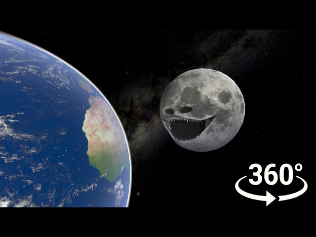 When the Moon Opens Its Eyes | Cosmic Horror VR 360 Animation [4K]