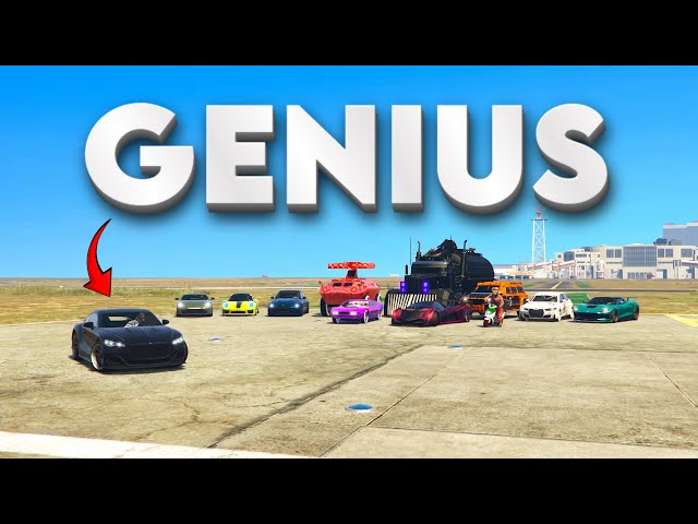 28 HUNTERS vs the SMARTEST Driver in GTA 5