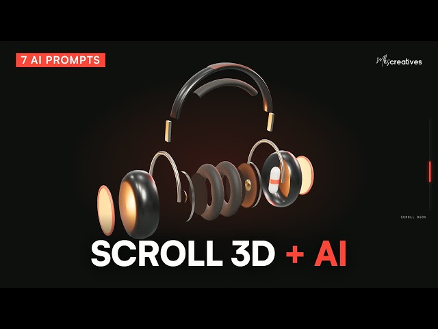 Build a Scroll-Controlled 3D Product Reveal (Three.js + GSAP + AI)