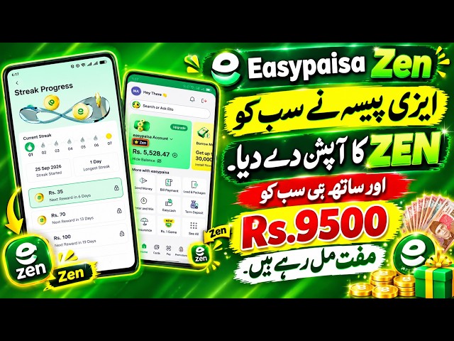 Easypaisa Zen unlock and Earn Rs.9500 Daily - Easypaisa Zen se paise kaise kamaye - Easypaisa zen