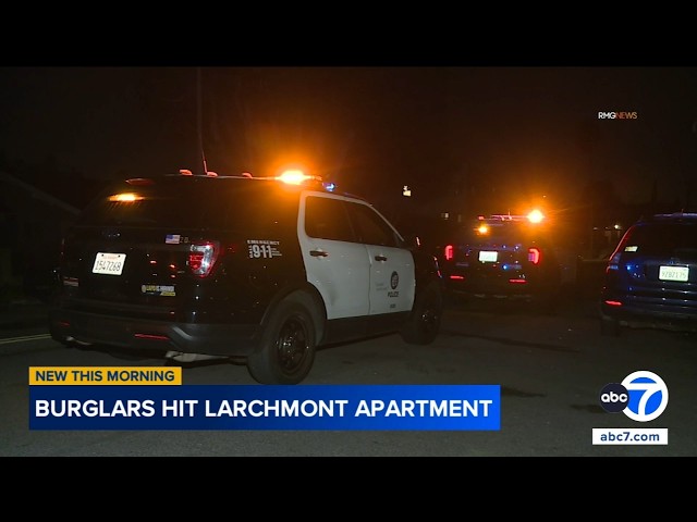 Burglars break into Los Angeles apartment while resident is inside; Van Nuys home also hit