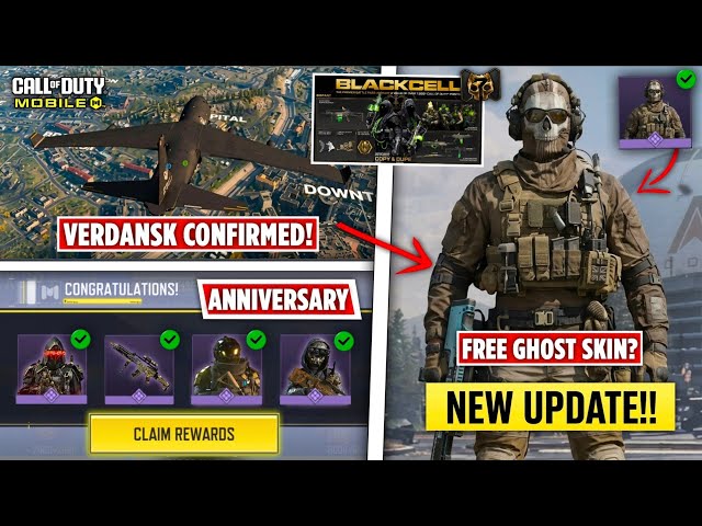 Huge Update! Free Ghost? + Verdansk Confirmed! New BP System + Upcoming Skins! 7th Anniversary!