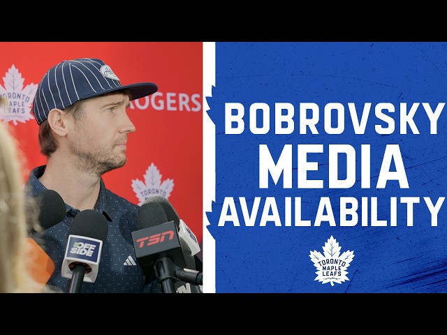 Sergei Bobrovsky | Media Availability presented by Rogers | Leafs & Legends Charity Golf Classic
