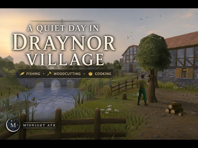 A Quiet Day in Draynor Village | 90 Minutes of Relaxing OSRS Skilling Ambience