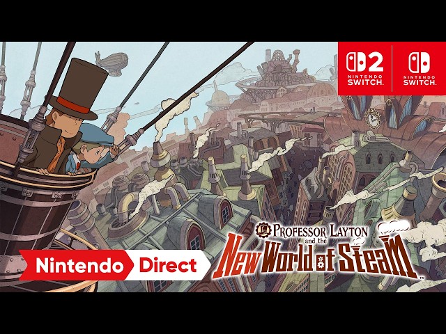 Professor Layton and the New World of Steam – Nintendo Direct 9.9.2026