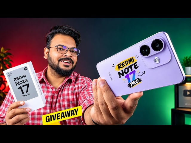 GIVEAWAY : Redmi Note 17 Pro Unboxing & Full Review With Camera & BGMI Testing | Redmi Note 17 Pro
