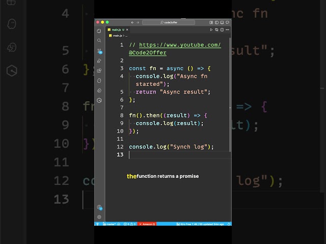 JavaScript Async Function Mystery 🤯 Why does "Sync log" print first? #shorts #viral #trending #js