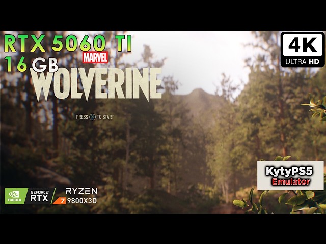 Marvel's Wolverine | KytyPs5 Emulator | RTX 5060 Ti 16GB | R7 9800X3D | Insane Progress!!!