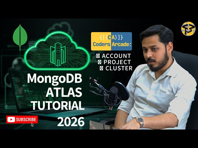 MongoDB Atlas Tutorial for Beginners 2026 🚀 | Create Account, Project & Cluster Step-by-Step