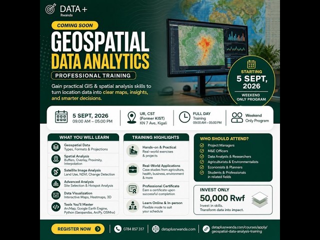 Geospatial Data Analytics Training | Day 5: Python for Geospatial Data Analytics