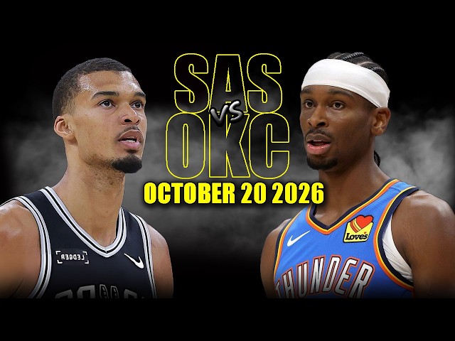 San Antonio Spurs vs Oklahoma City Thunder Full Game Highlights - October 20, 2026 | NBA Season
