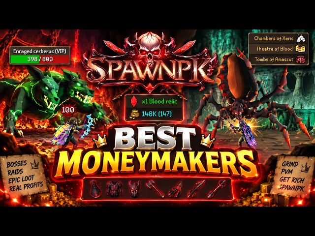 SpawnPK: *How to Make Bank on SPK* Top 5 Best Moneymakers! +HUGE G/A