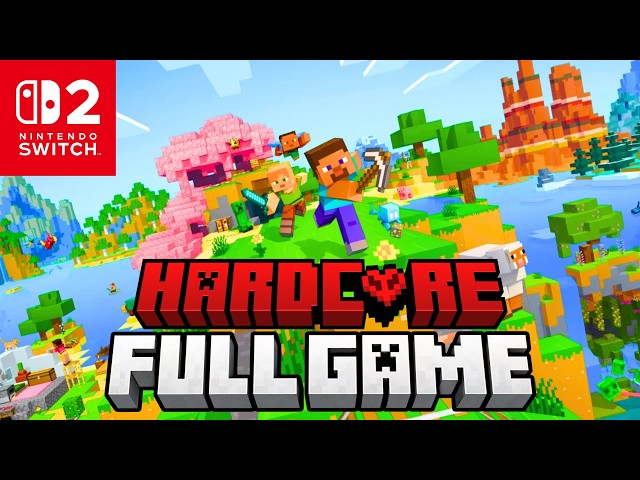 Minecraft Hardcore Nintendo Switch 2 FULL GAME Playthrough (No Commentary)