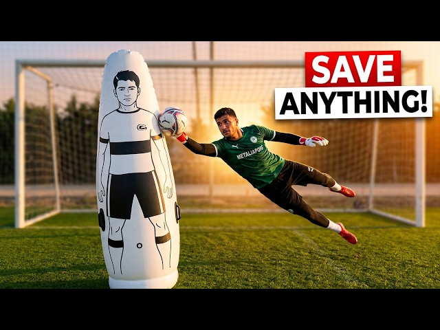 Pro Level Goalkeeper Drills with Inflatable Dummies