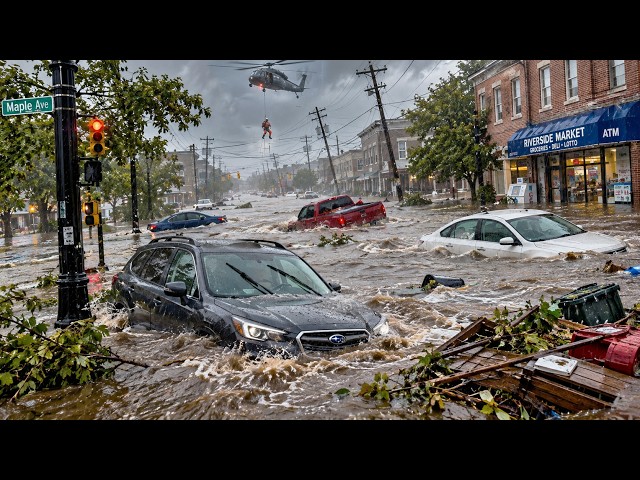 Nightmare in New Jersey: Flash Flood Turns Streets Into Rivers — Cars Submerged to the Windows...