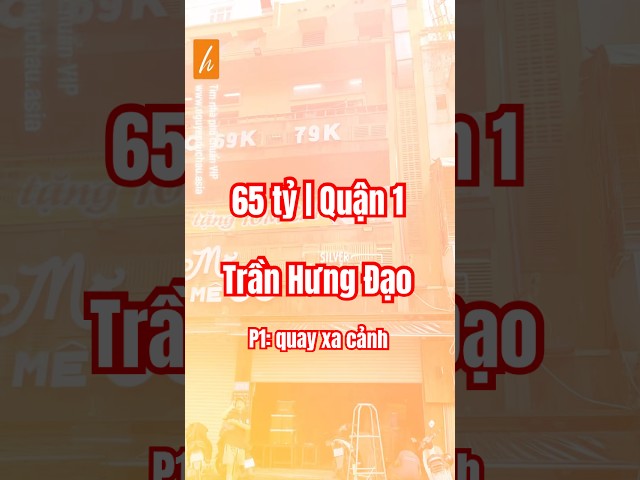 Nhà phố Trần Hưng Đạo, Quận 1 | 74.6m2 | 10x7.3m | DTS: 326.7m2 | 5T | HĐT: 100tr/tháng | giá: 65 tỷ