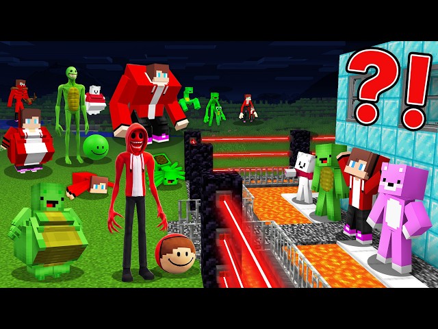 1000 JJ and Mikey Mutants and Verity vs Security House in Minecraft ! Maizen