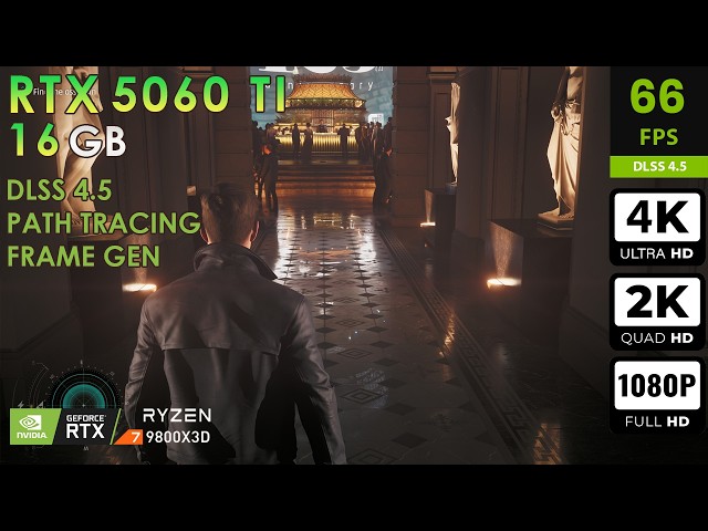 007 First Light | Max Settings | DLSS4.5 + PT + FG | RTX 5060 Ti 16GB | R7 9800X3D