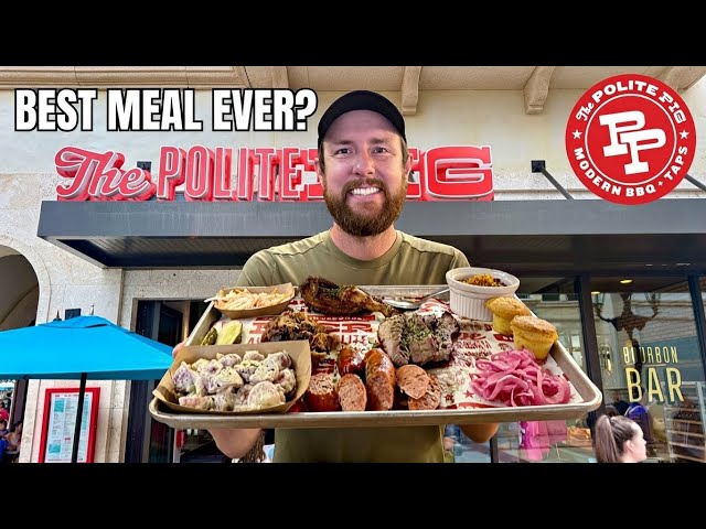 Is This the Best Meal at Disney Springs? (The Polite Pig BBQ)