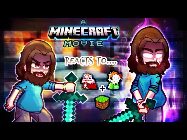 Minecraft Movie Reacts to Minecraft Gameplay | Steve, Herobrine, Technoblade+? | PART 1 [GR/ENG+RUS]