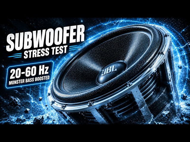 DEEP HOUSE BASS TEST: Uncompromising 20-60Hz Audio Excursion & Monster Bass Boosted Speaker Check 🔊
