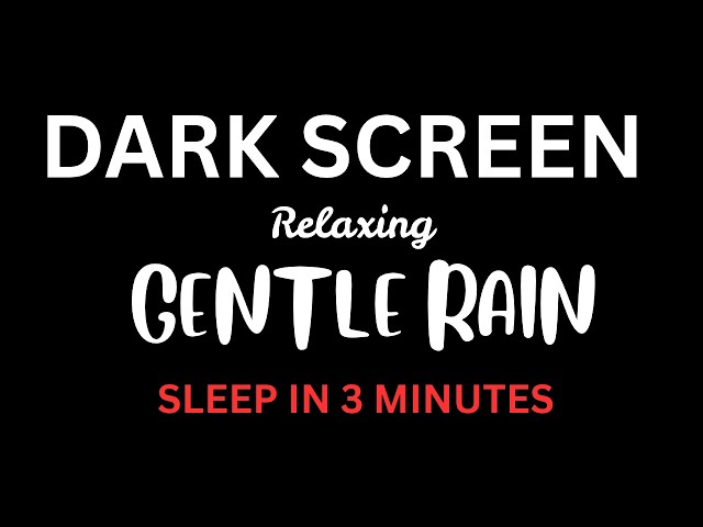 BLACK SCREEN RAIN SOUNDS FOR SLEEPING | ASMR SLEEP SOUNDS, DARK SCREEN RAIN SOUNDS