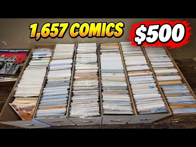 I Bought 1,657 Key Issue Comics for $500... Comic Book Collection Tour