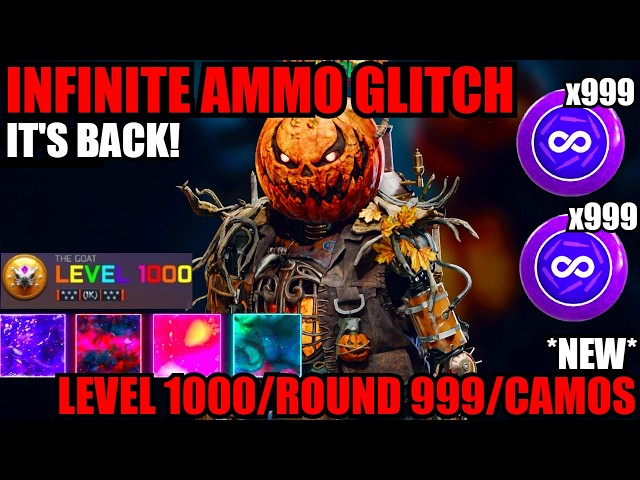 BROKEN *NEW* INFINITE AMMO GLITCH is BACK! LEVEL 1000/RND 999/XP/CAMOS! BO7 GLITCHES! ZOMBIES GLITCH