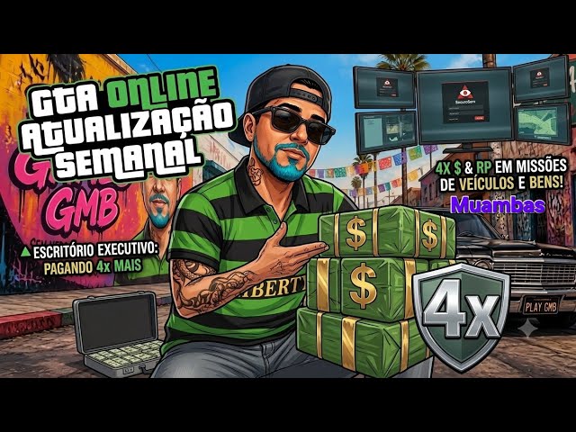🏷️GTA ONLINE — ATUALIZAÇÃO SEMANAL 4X DINHEIRO E RP! 💵 ESCRITÓRIO EXECUTIVO PAGA 4X MAIS!