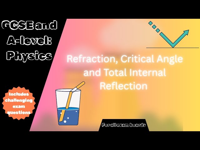 Edexcel GCSE and A-Level Physics Refraction, Critical Angle and TIR (Suitable for all exam boards)
