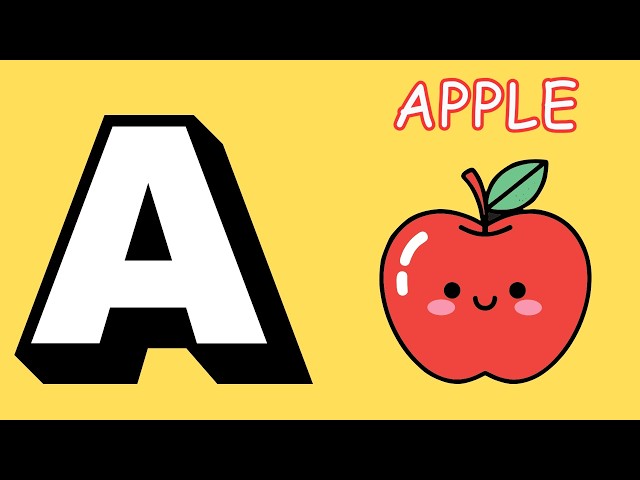 Toddler Letter Sounds | Simple Fruits ABC Rhyme for Preschoolers
