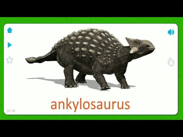 Prehistoric Animals for kids - Dinosaurs for kids - Flashcards for Kids
