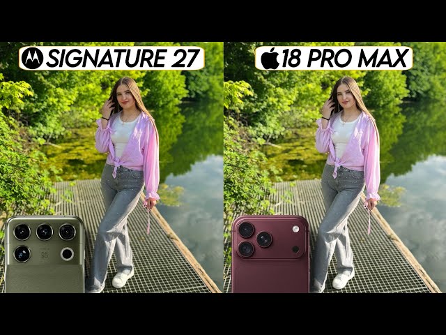Motorola Signature 27 Vs iPhone 18 Pro Max Camera Test Comparison