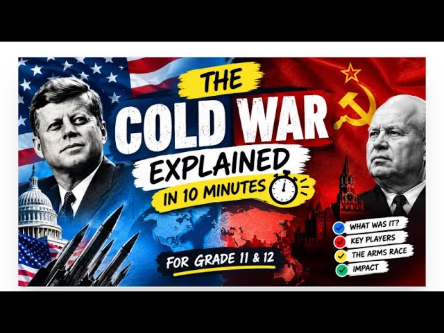 The Cold War Explained in 10 Minutes!  - CAPS AND IEB HISTORY