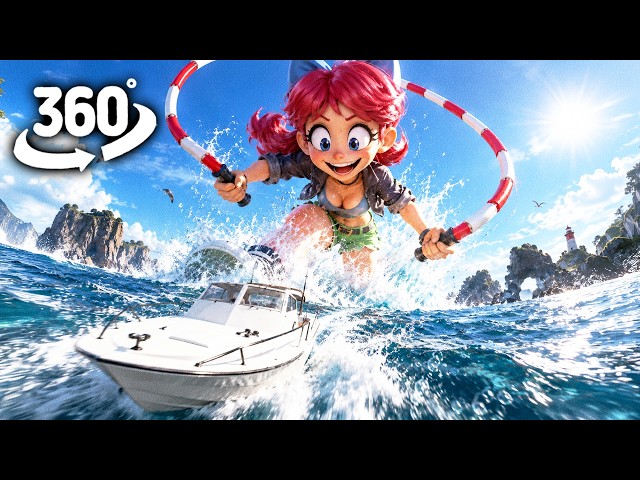 Scarlet Skips Appears in the Ocean! | 360° VR