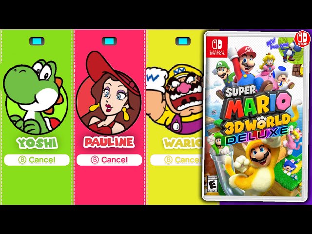 What NEW Characters Will Be In Super Mario 3D World DELUXE For The Switch?