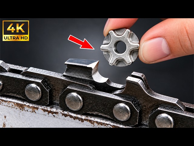 The easiest way to sharpen a chainsaw blade in just 1 minute! A technique recommended by experts