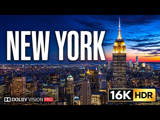 New York City in 16K HDR | Cinematic NYC & Ultimate Display Test (4K Video • 8K Ultra HD TV)