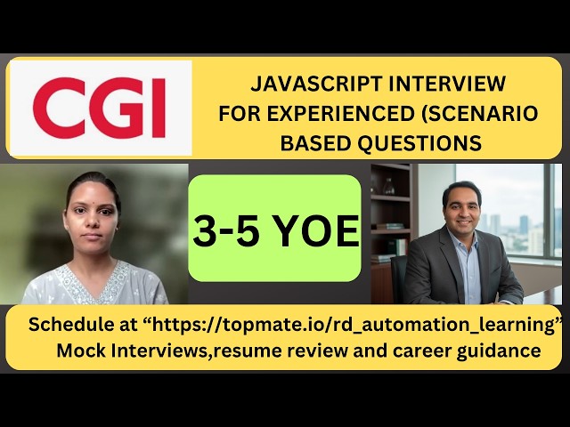 JavaScript Mock Interview for Automation Tester | Real QA Automation Questions & Answers (2026)
