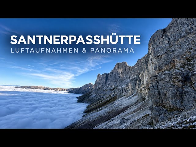Santner Pass Hut Above the Sea of Clouds – Spectacular 360° Panorama!
