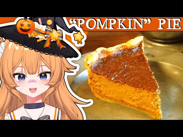 GERMAN VTUBER reacts to HISTORICAL PUMPKIN PIE | Tasting History Max Miller