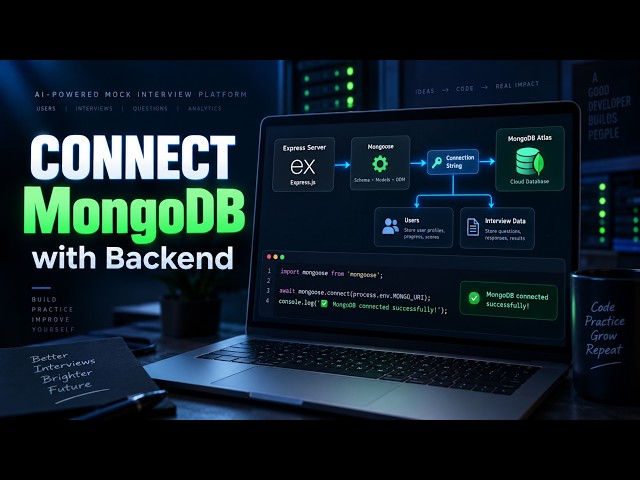 Connecting MongoDB with Backend | AI Mock Interview Platform Project